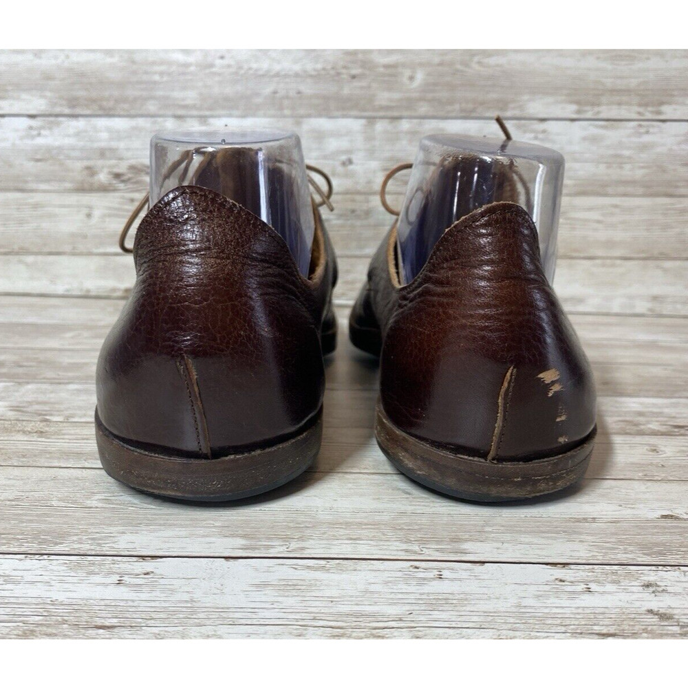 Cydwoq Shoes Womens 40EU / 10US Brown Leather Handmade USA Architectural Vintage - Picture 5 of 16